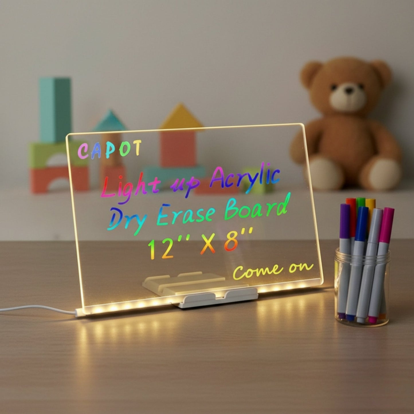 LED Light-Up Acrylic Writing Pad – DIY Message Board