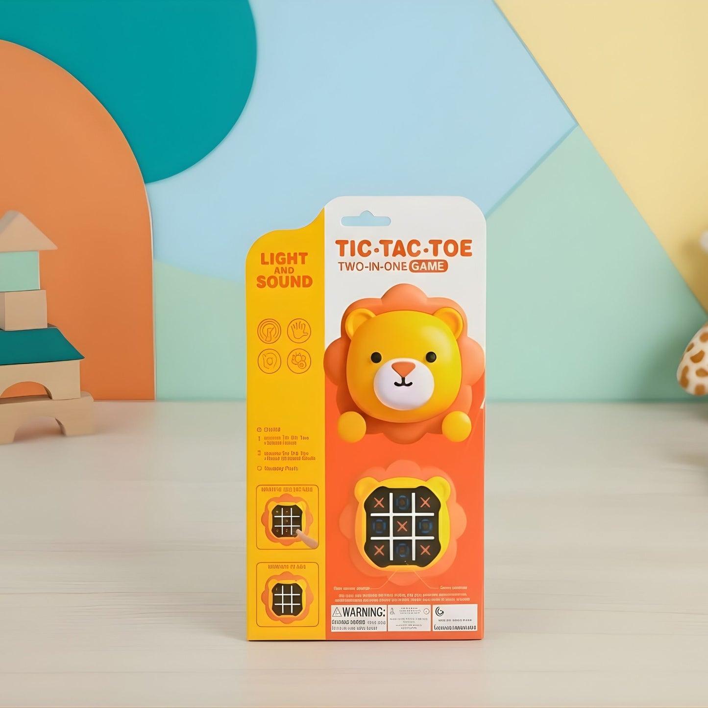 2-in-1 Digital Tic Tac Toe Game for Kids