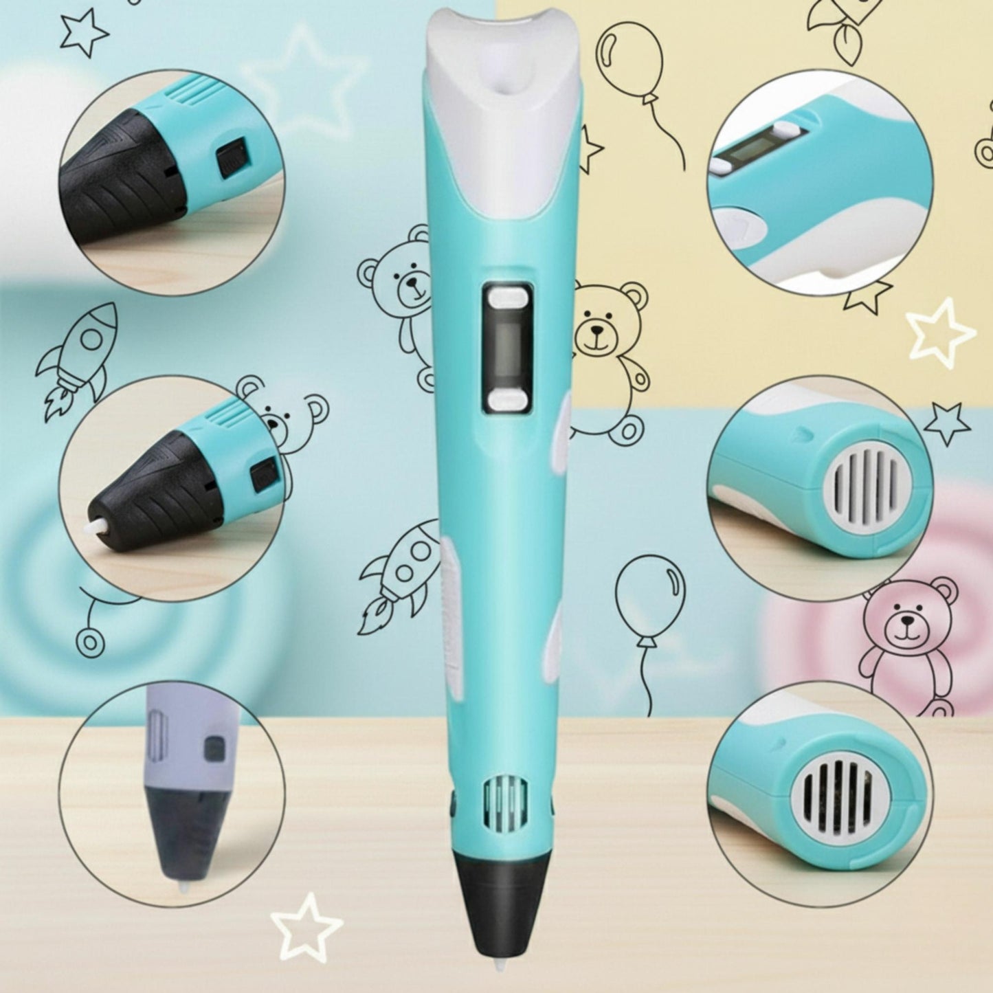 Kids 3D Printing Pen 2 – Safe Creative Toy