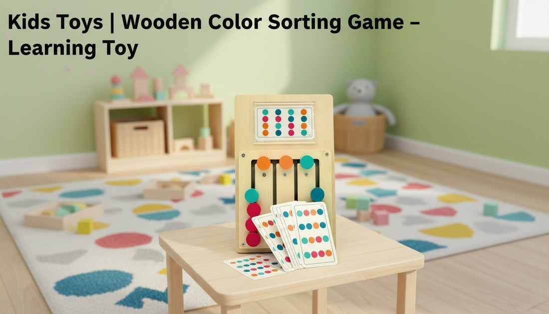 Wooden Color Sorting Game – Educational Learning Toy for Kids - ToySpot