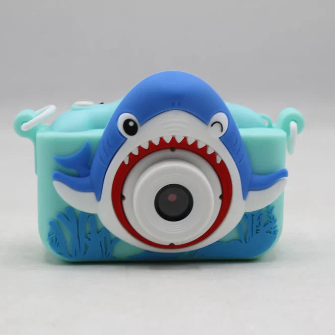 Rechargeable Shark Theme Kids Digital Camera – Fun Photo & Video Toy
