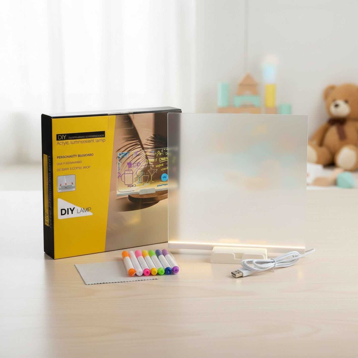 LED Light-Up Acrylic Writing Pad – DIY Message Board