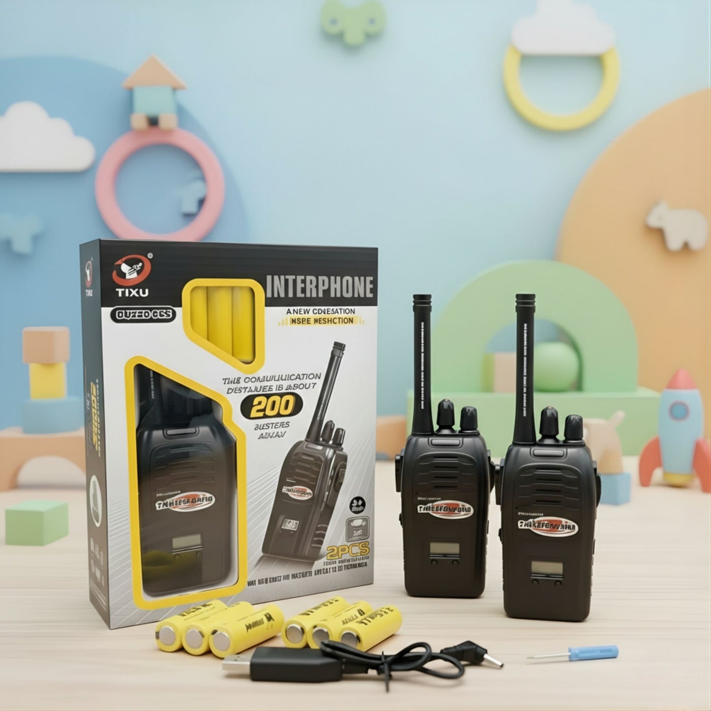 Wireless Walkie Talkie Set for Kids – (2 PCS)