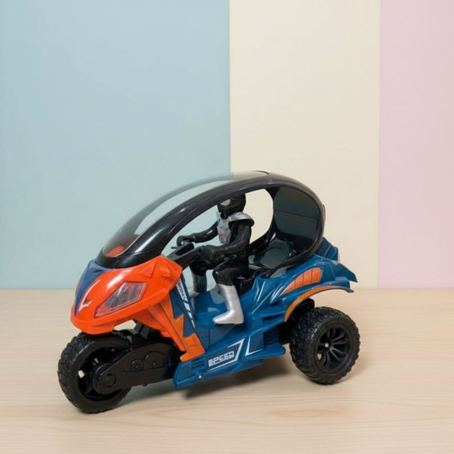 Remote Control 3-Wheel Stunt Spray Motorcycle for Kids (6+ Years)