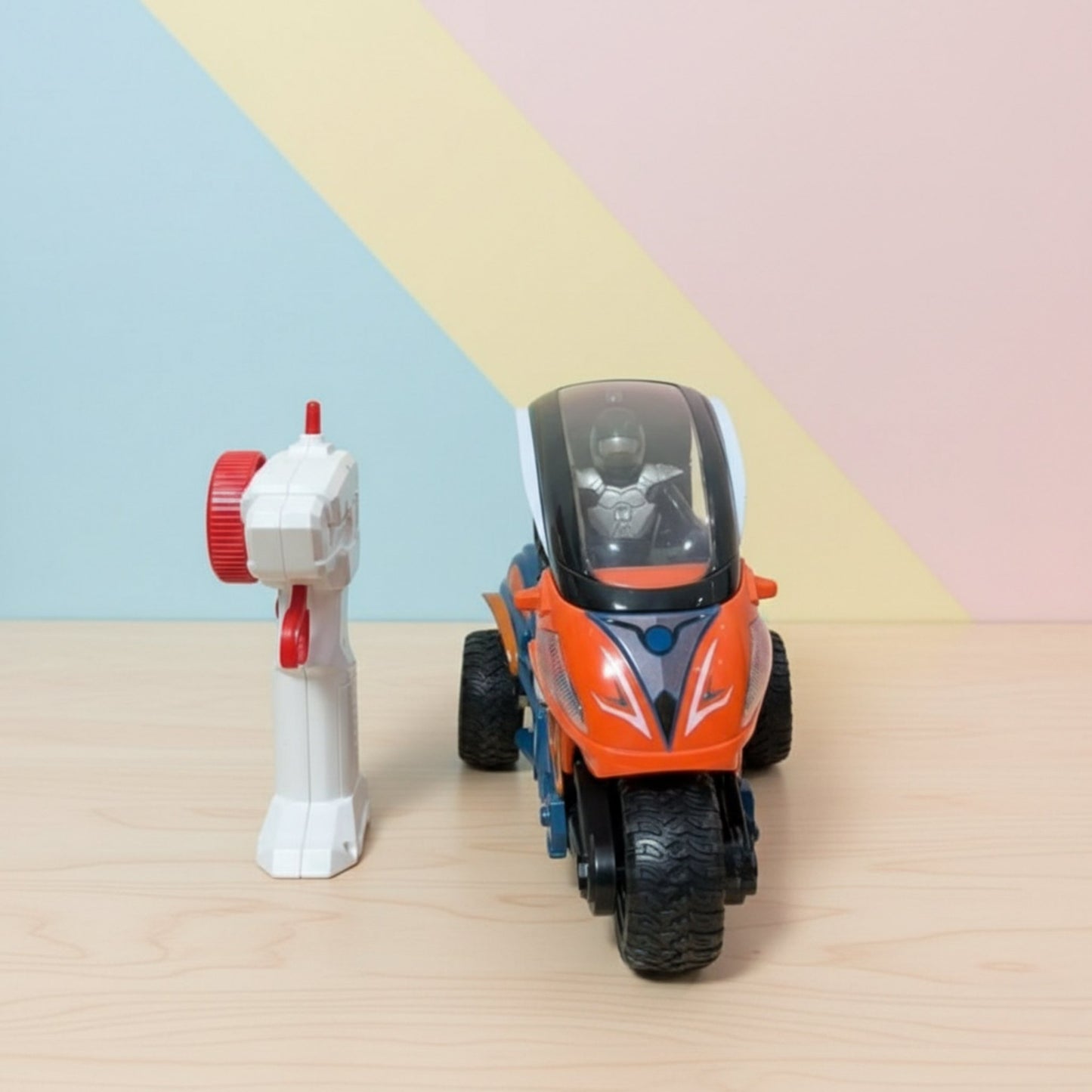 Remote Control 3-Wheel Stunt Spray Motorcycle for Kids (6+ Years)