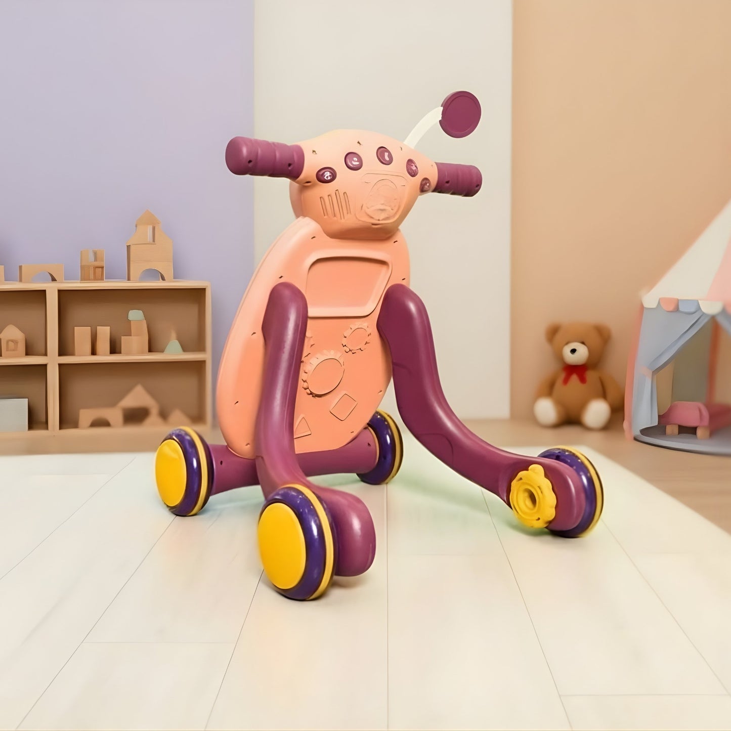 Kids Scooty Style Walker with LED Lights & Music