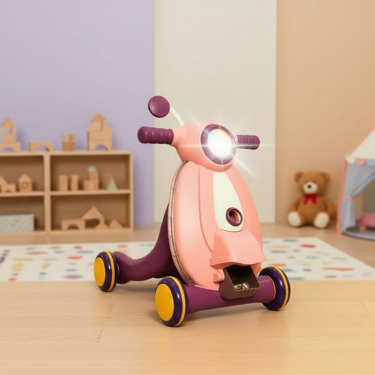 Kids Scooty Style Walker with LED Lights & Music