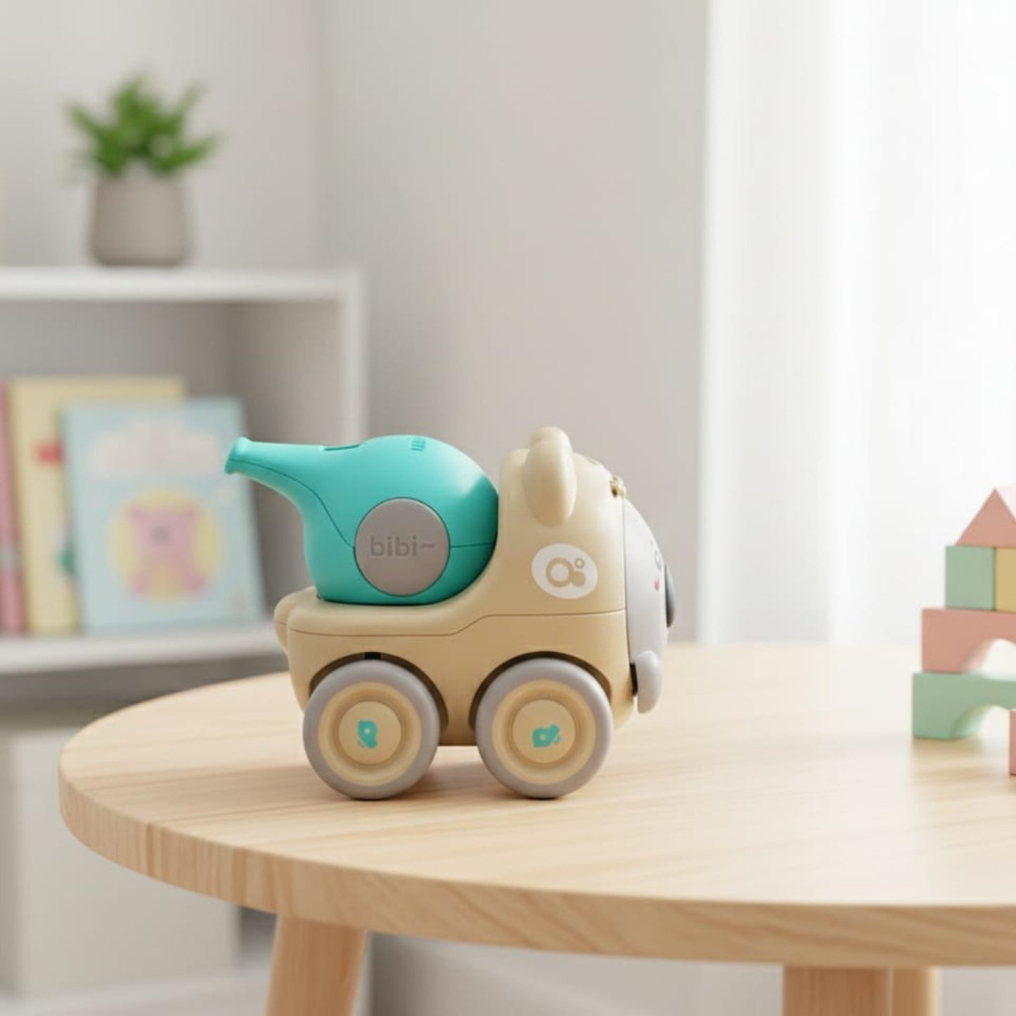 Whistle Inertia Push Car Toy for Toddlers