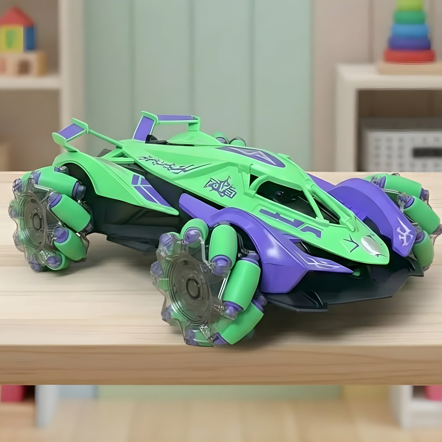 RC Spray Stunt Car – Gesture Control & 360° Spins