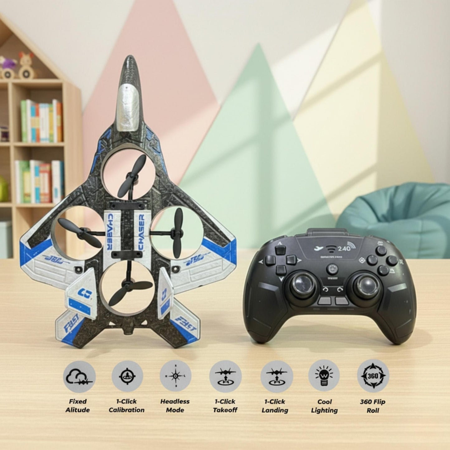 Eva Fighter Jet – RC Airplane for Kids & Teens