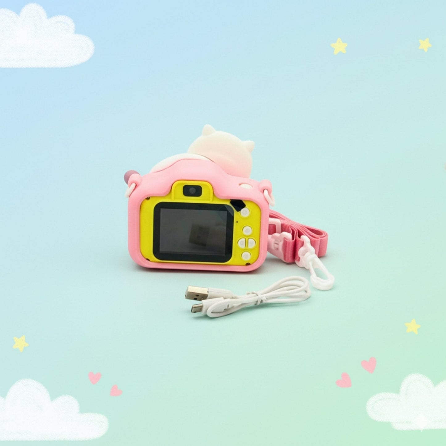 Rechargeable Cat Theme Kids Digital Camera – Fun Photo & Video Toy