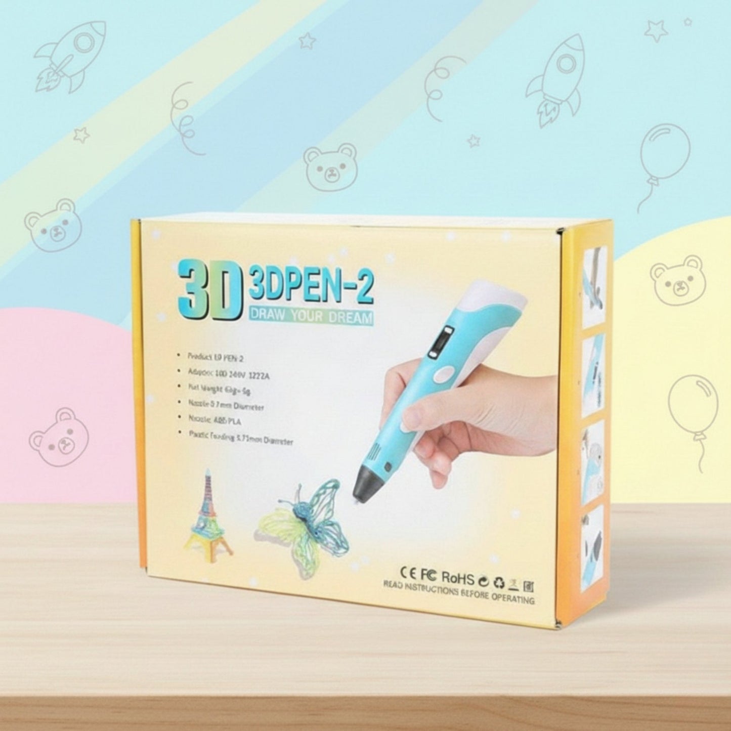 Kids 3D Printing Pen 2 – Safe Creative Toy