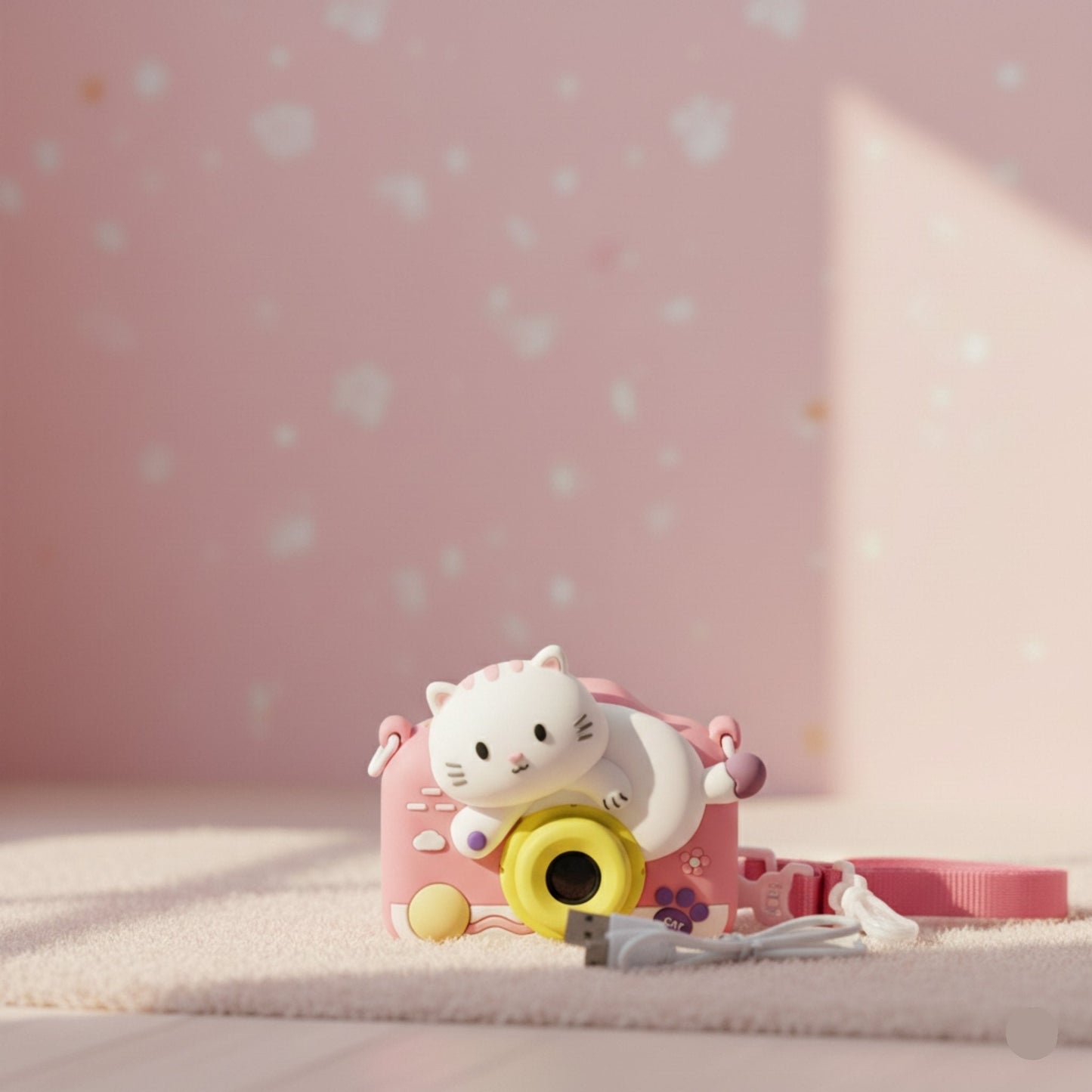 Rechargeable Cat Theme Kids Digital Camera – Fun Photo & Video Toy