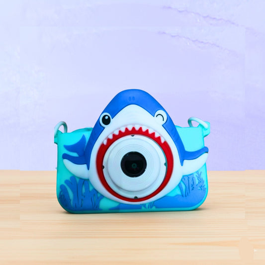 Rechargeable Shark Theme Kids Digital Camera – Fun Photo & Video Toy